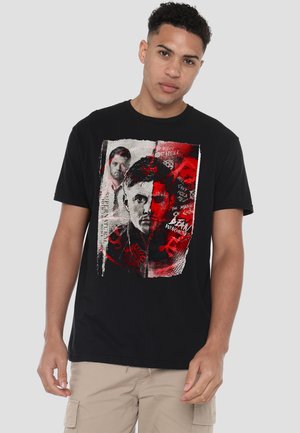 Cotton Soul, SUPERNATURAL DEAN WINCHESTER DEMON - Print T-shirt - black