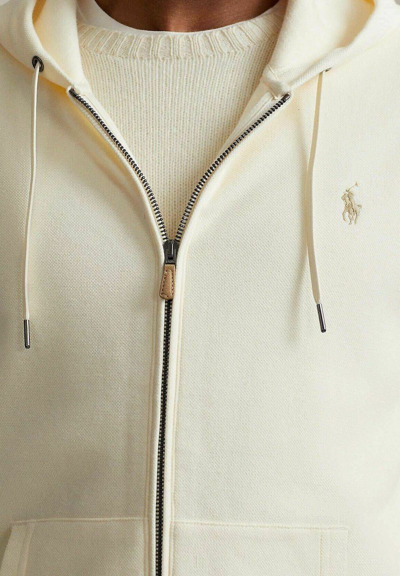 Polo Ralph Lauren Zip-up sweatshirt - creme/off-white - Zalando.de