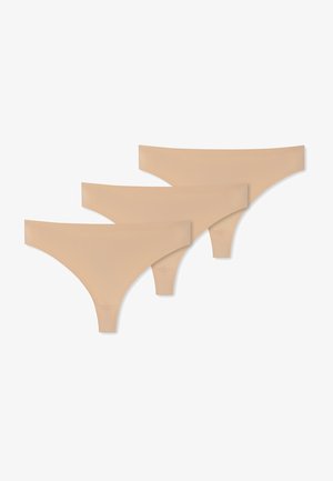 Schiesser 3-PACK INVISIBLE SOFT - Tanga - maple