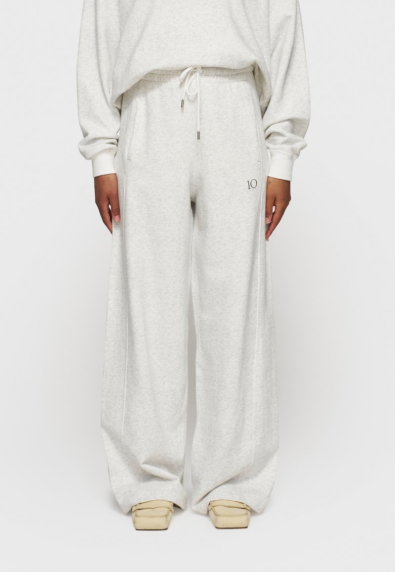 10DAYS WESTERN JOGGER - Stoffhose - white melee
