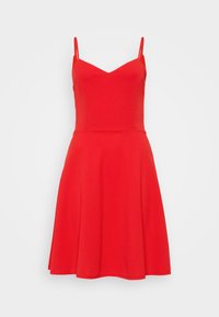 HALLIE STRAPPY SKATER - Robe en jersey - red