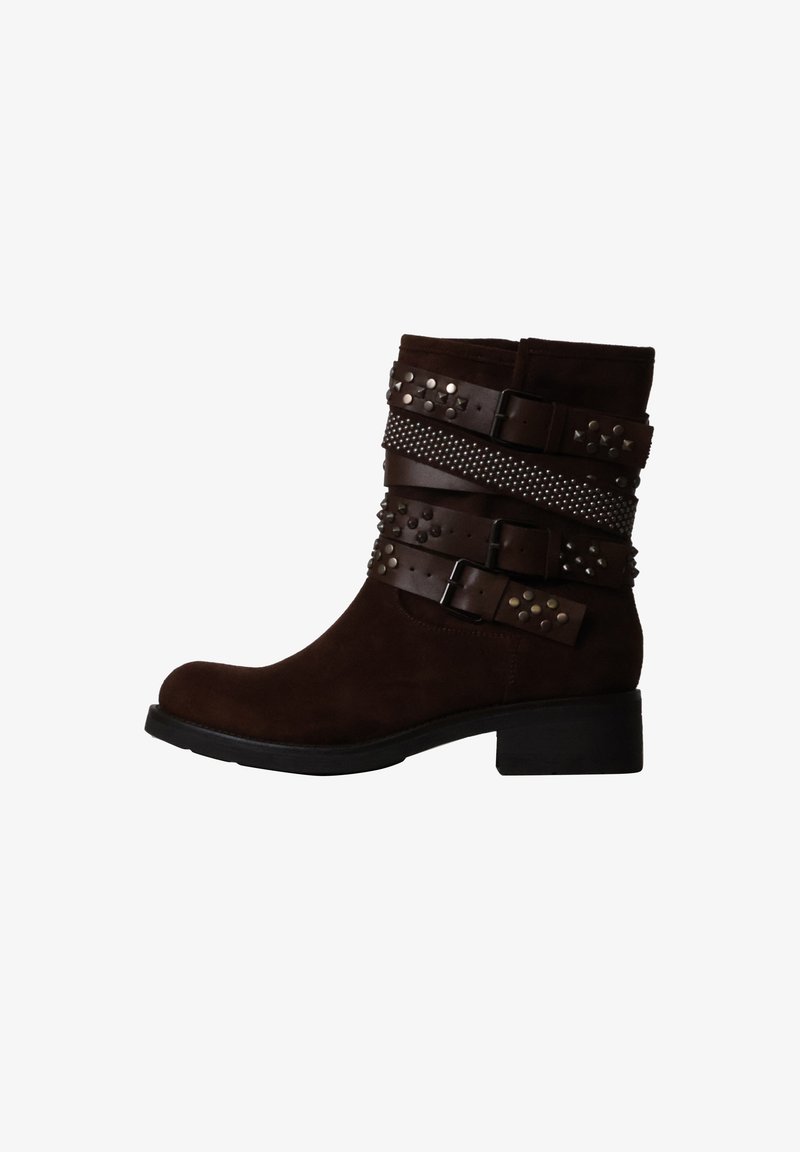 Super Mode BOTTINES À ZIP SUPER MODE - Bottines de cowboy / motard - marron