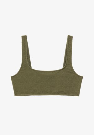 & OTHER STORIES, & OTHER STORIES TEXTURED BIKINI TOP - Bikini-Top - khaki green