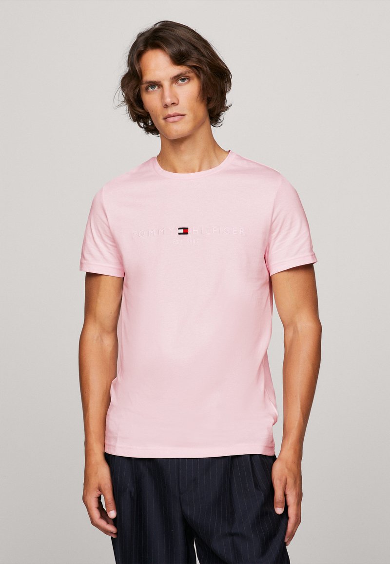 Tommy Hilfiger TOMMY LOGO TEE - T-shirt estampada - light pink
