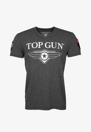 TOP GUN Printtipaita - anthracite