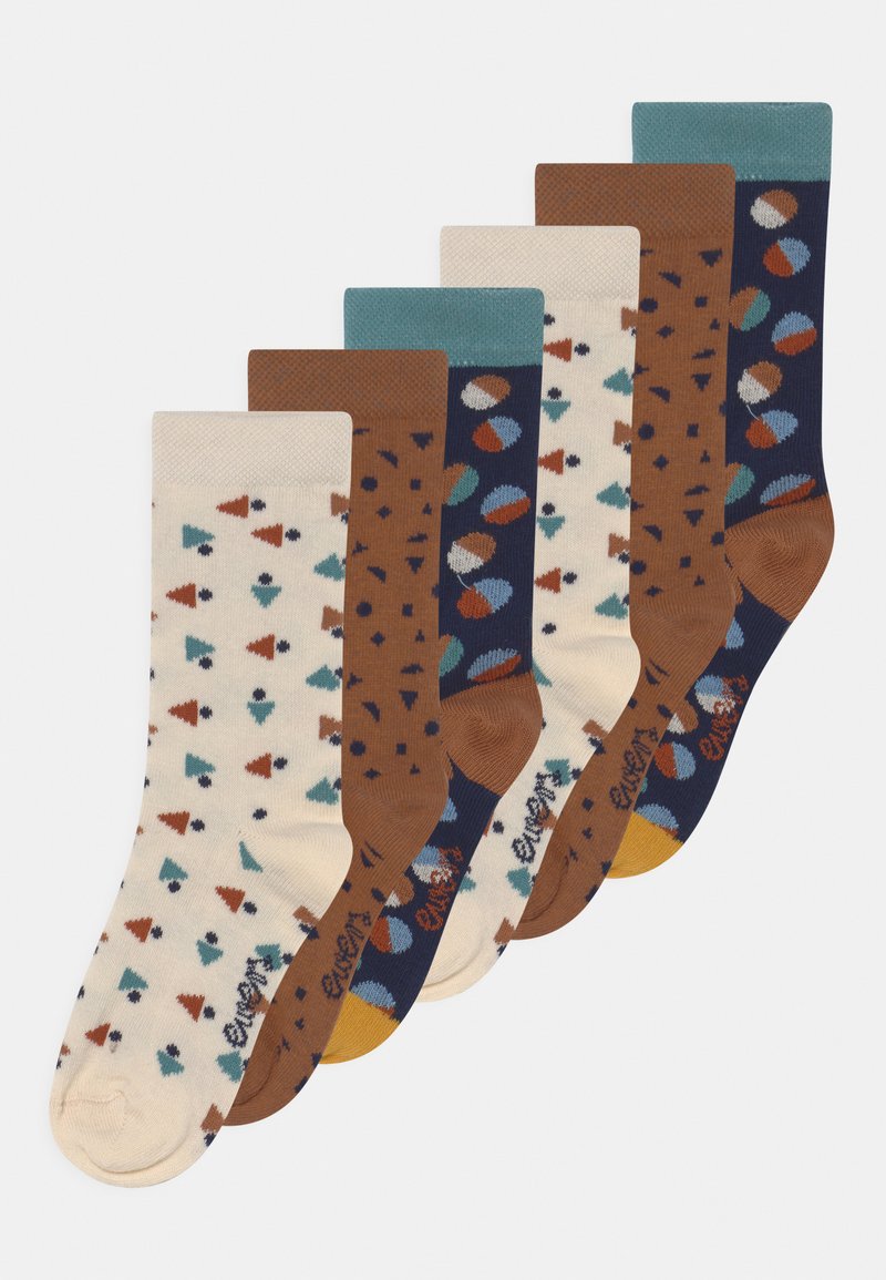 Ewers GRAPHIC UNISEX 6 PACK - Socks - yellow/orange/blue