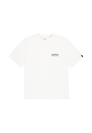 Alpha Industries, IRON ARM DIVISION T-SHIRT - T-shirt con stampa - white