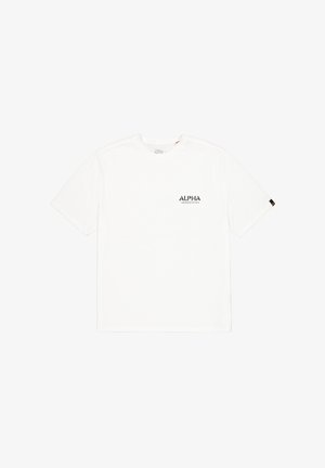 Alpha Industries, IRON ARM DIVISION T-SHIRT - Tričko s potlačou - white