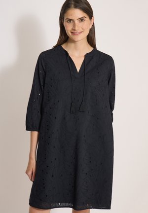 Cecil, KNIELANGES KLEID MIT 3/4-ARM UND STICKEREI - Robe de jour - black