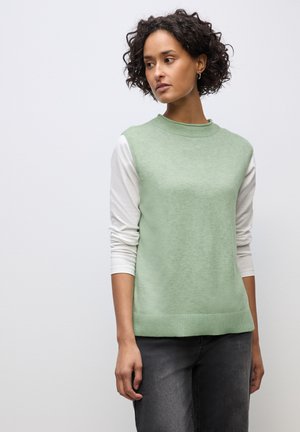 Street One ÄRMELLOSER  - Strickpullover - grün