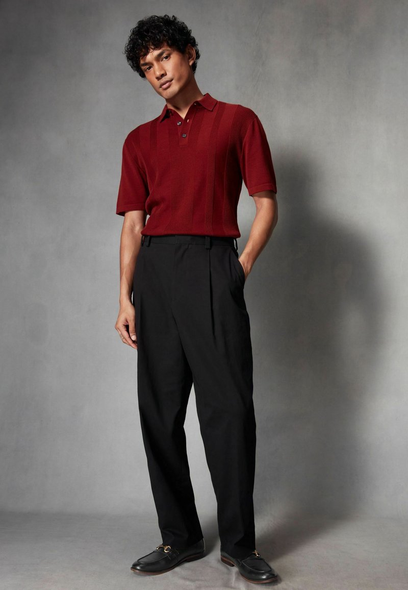 Next VERTICAL TEXTURE - REGULAR FIT - Poloshirt - rust brown