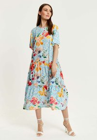 Liquorish FLORAL PRINT SMOCK - Day dress - multi coloured