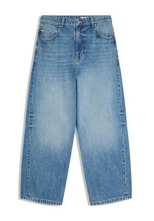 Bershka, EMBROIDERED NEOBARREL - JEANS - Jeans baggy - light blue