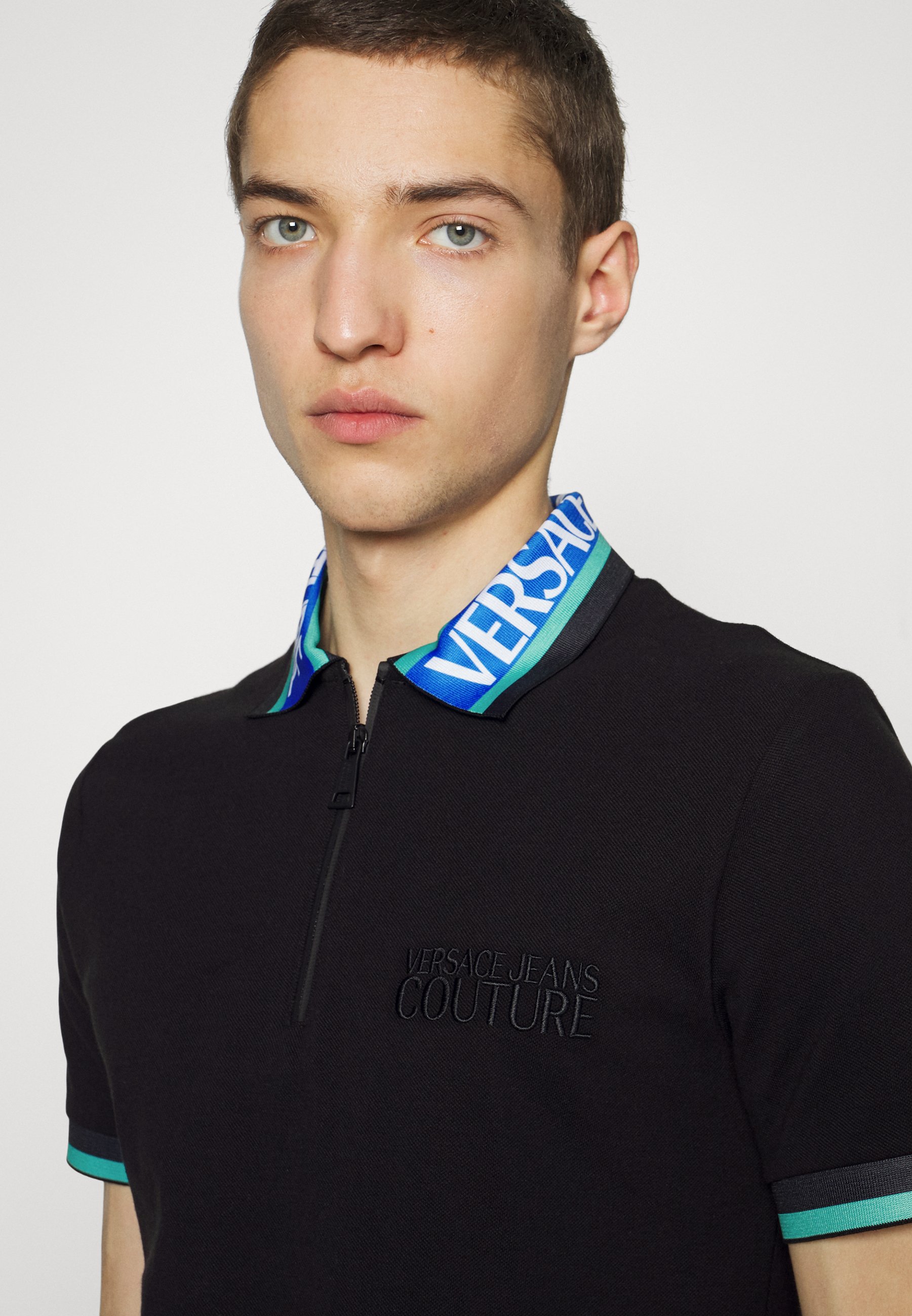 Versace Jeans Couture Poloshirt - black/zwart - Zalando.nl