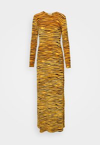 ANIMAL PRINT DRESS - Maksikleit - cognac