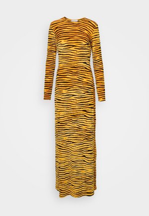 Rabanne ANIMAL PRINT DRESS - Maksi garuma kleita - cognac