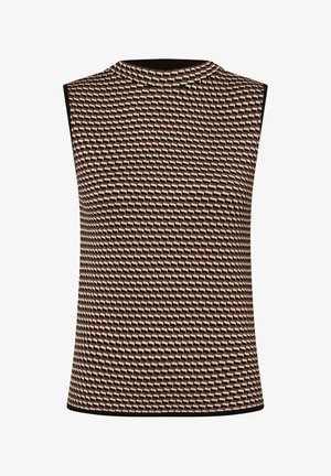 Top - schwarz camel