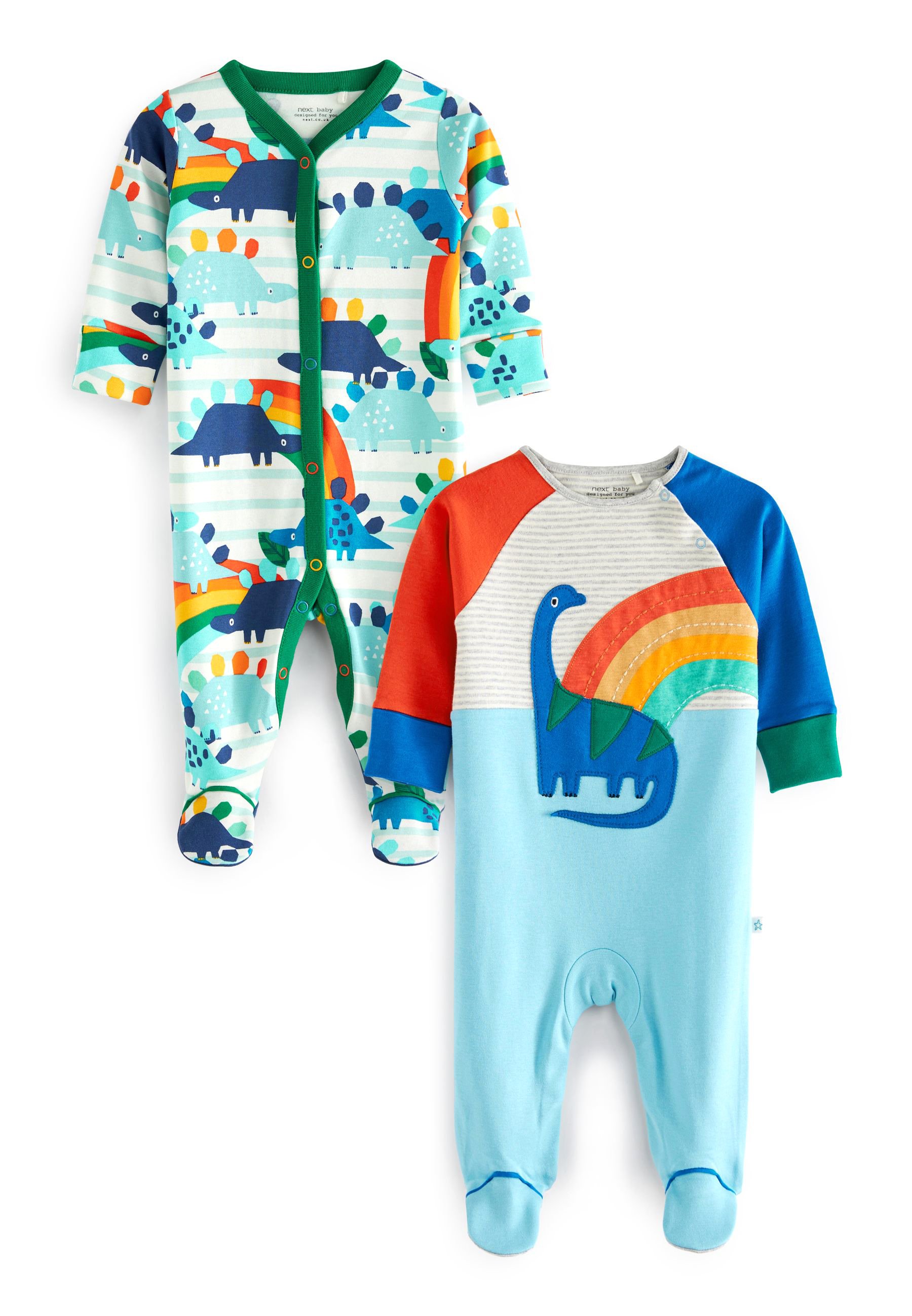 Next 2 PACK - Pijama de bebé - blue dino/azul - Zalando.es