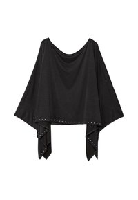WITH STUDS  - Poncho - black