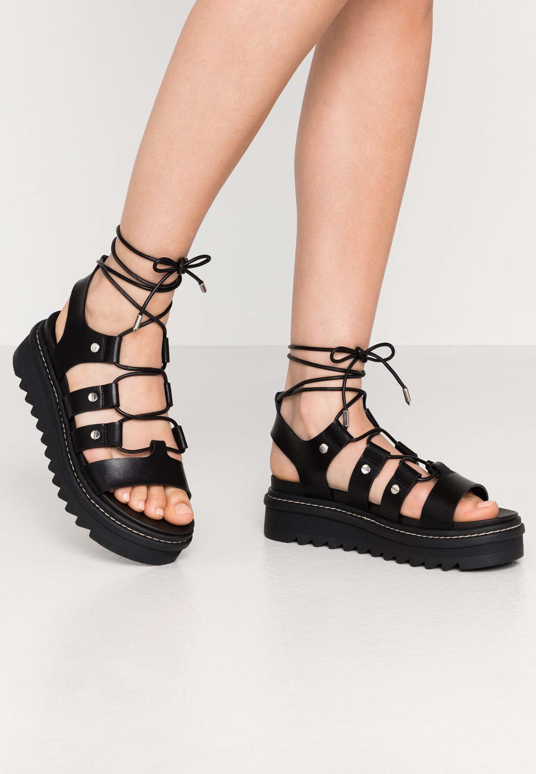 aldo black platform sandals