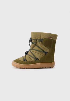 BAREFOOT TEX TRACK WOOL UNISEX - Bottes de neige - olive