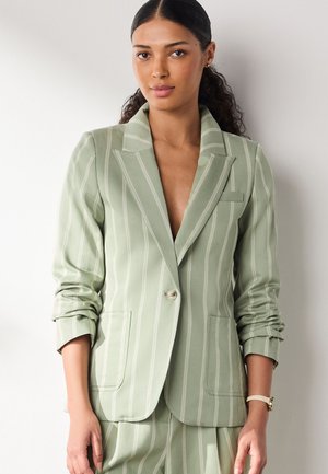 Next, Blazer - green ecru stripe