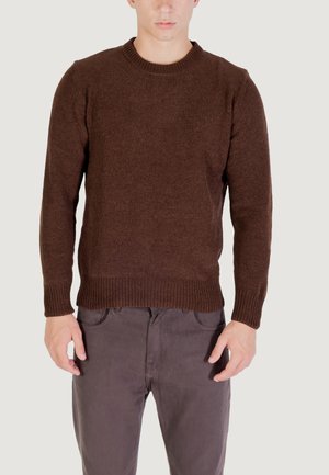 GIROCOLLO - Maglione - coffee