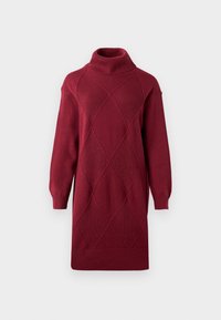 WITH TURTLENECK - Jumper dress - rumba red