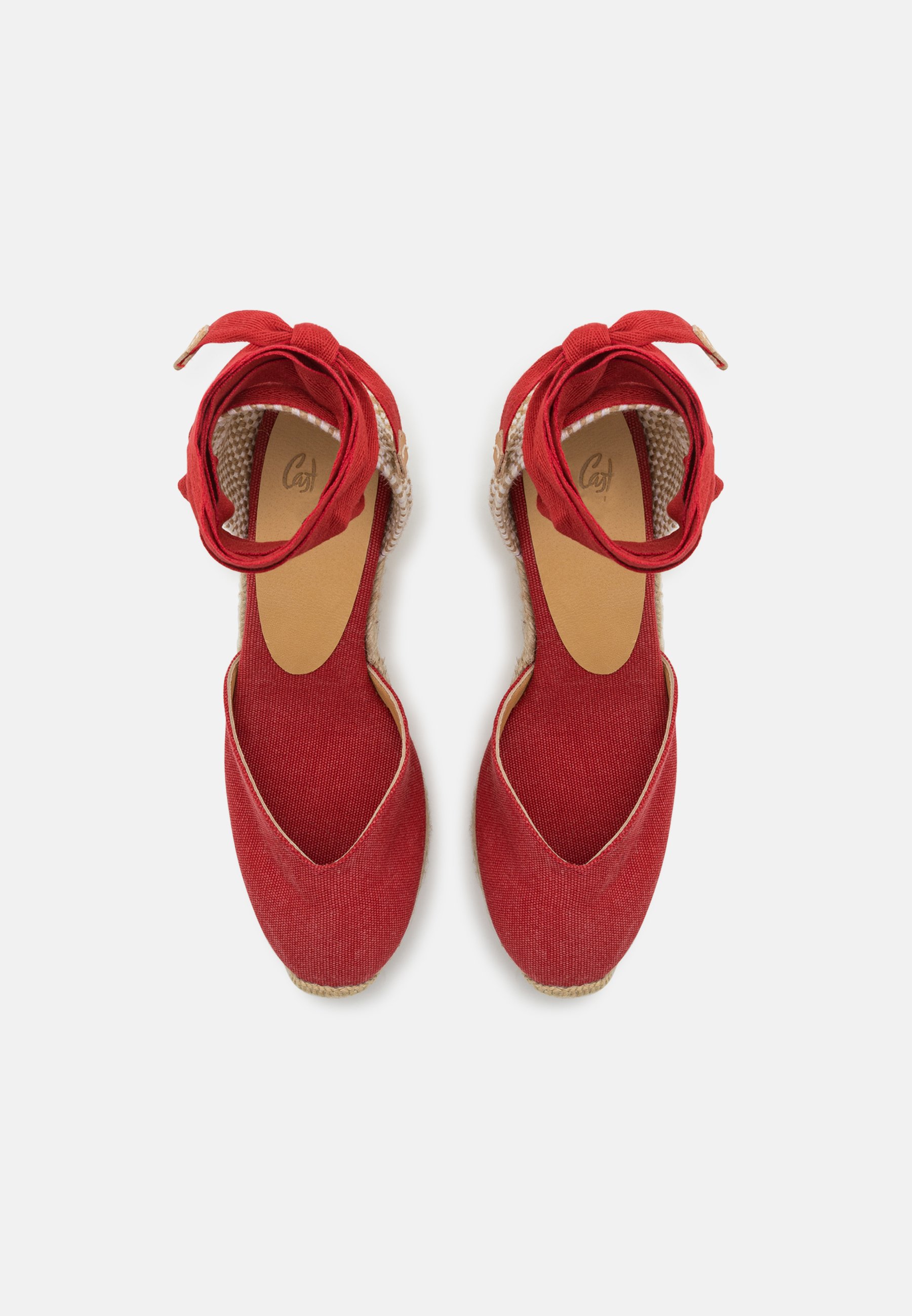 Castañer CHIARA - Platform sandals - rojo carmin/red - Zalando.co.uk