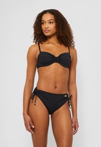 LASCANA - PANTS GATHERED - Bikini bottoms - black Thumbnail Image 1