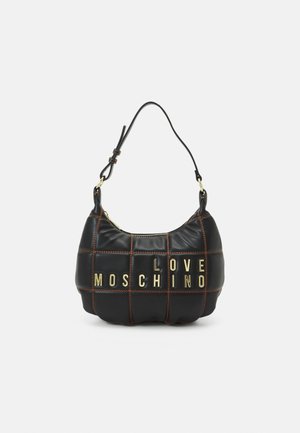 LOVE EMBROIDERY HOBO - Kabelka - nero