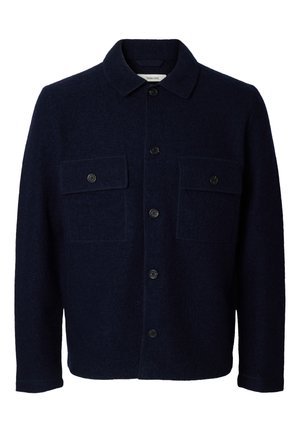 Selected, SLHNEALY WORKWEAR CARDIGAN - Kardigan - sky captain
