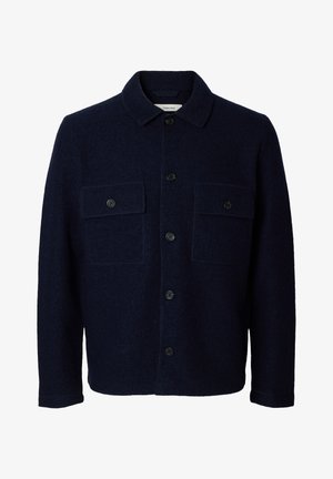 Selected, SLHNEALY WORKWEAR CARDIGAN - Kardigán - sky captain