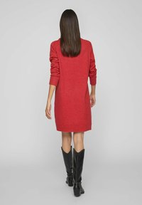 VILA VIRIL DRESS - Strikkjoler - equestrian red