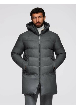 QUILTED J WITH HOOD  - Cappotto invernale - grey