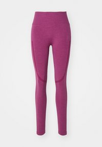 RUSH SEAMLESS - Leggings - dark mauve melange