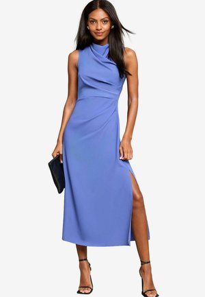 Lipsy DRAPE FRONT RUCHED MIDI OFF SUMMER THE BODY  - Vapaa-ajan mekko - blue