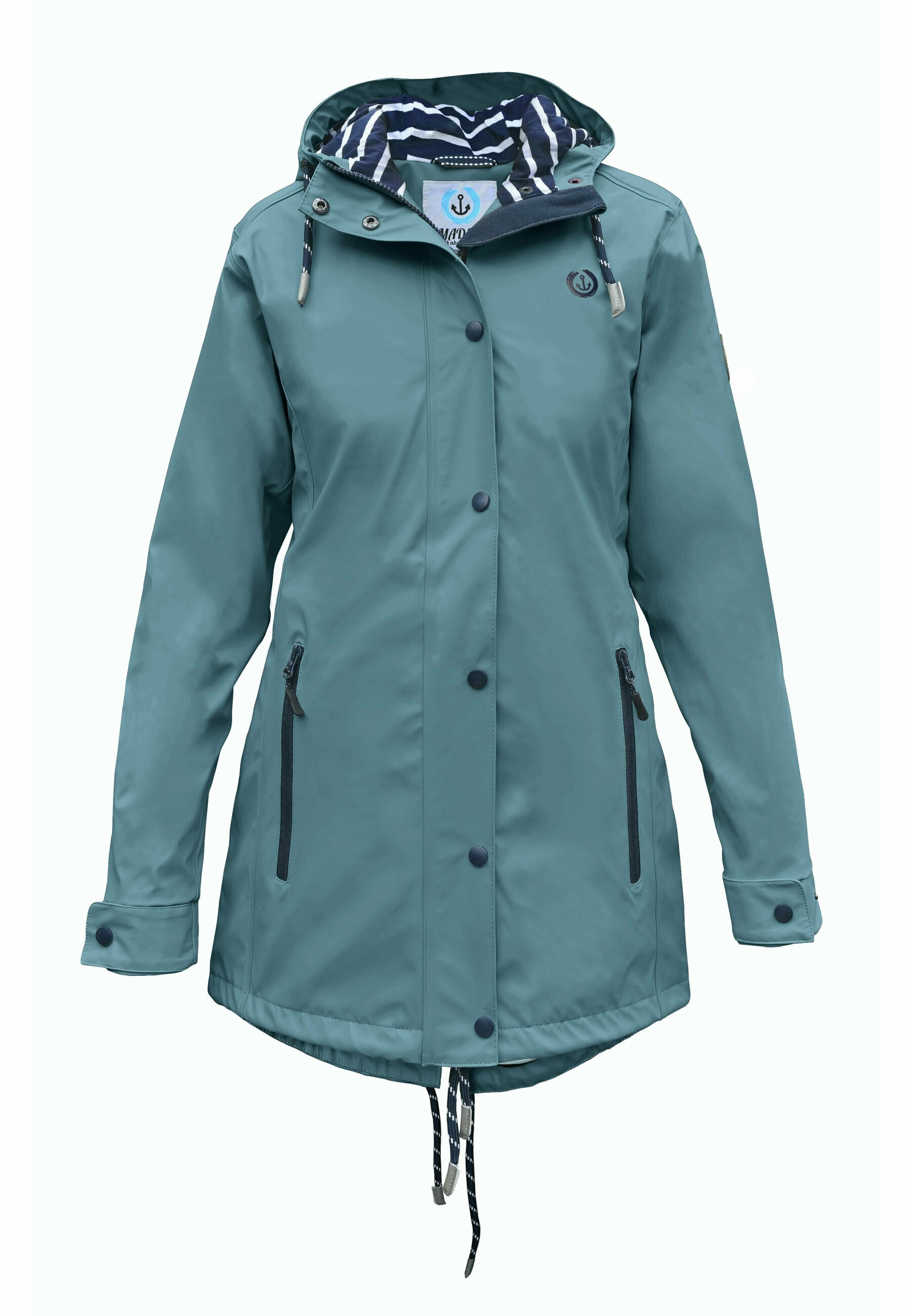 MADSea Regenjacke wasserabweisende Jacke petrolblau/petrol