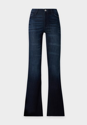 Gina Tricot Tall, ULTRA FLARE TALL JEANS - Slim fit jeans - dark blue denim