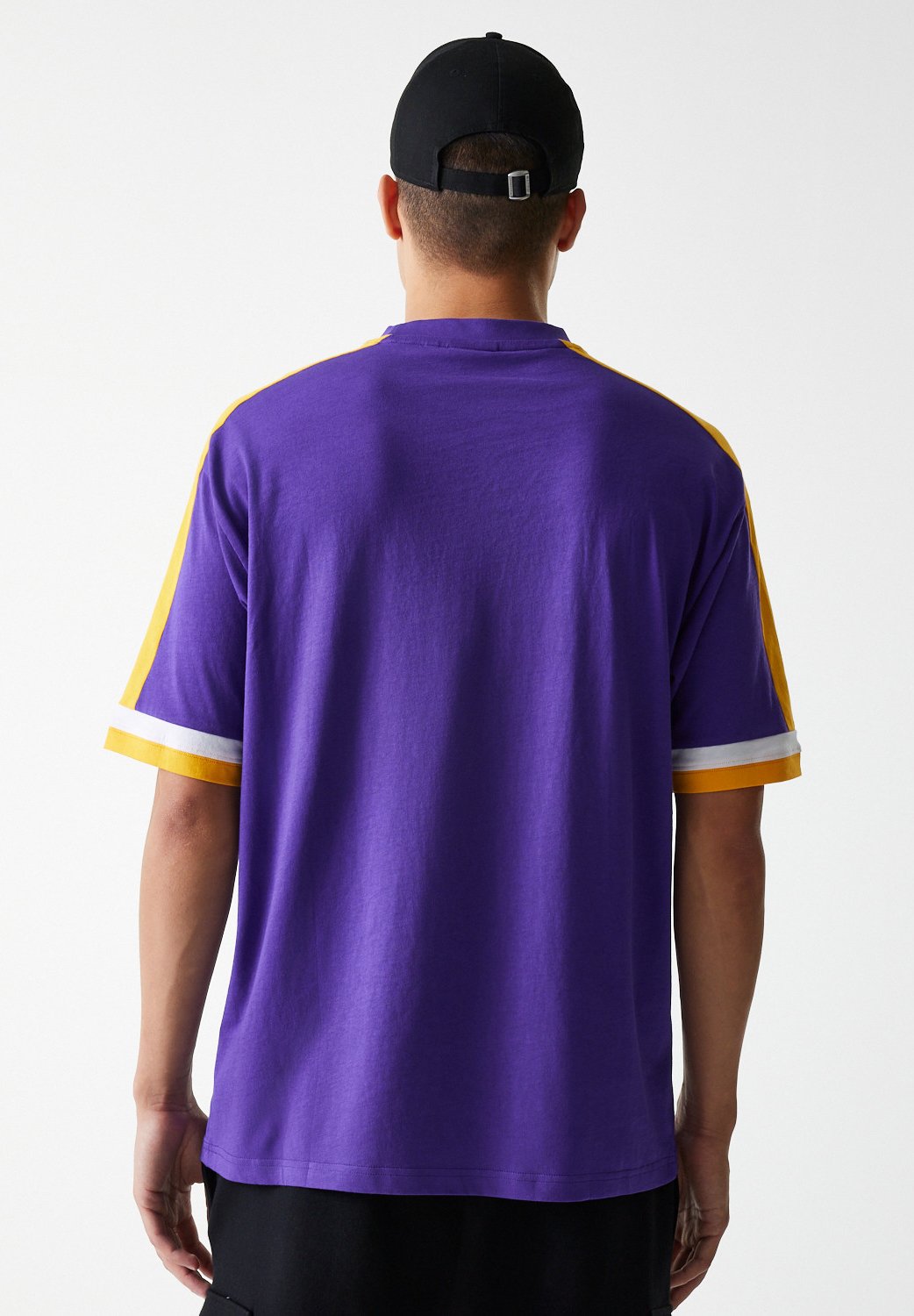 New Era NBA LOS ANGELES LAKERS PANEL OVERSIZED TEE - T-shirt