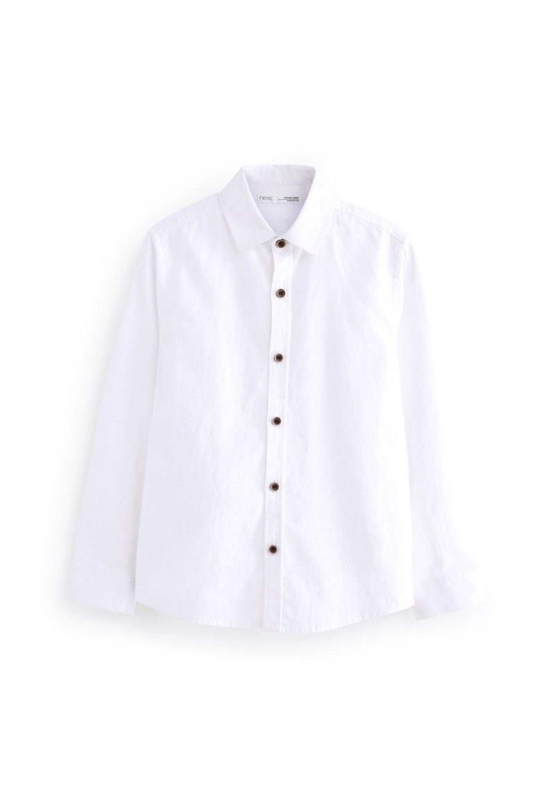 Next - LONG SLEEVE LINEN BLEND SHIRT - Košile - white, Zvětšit