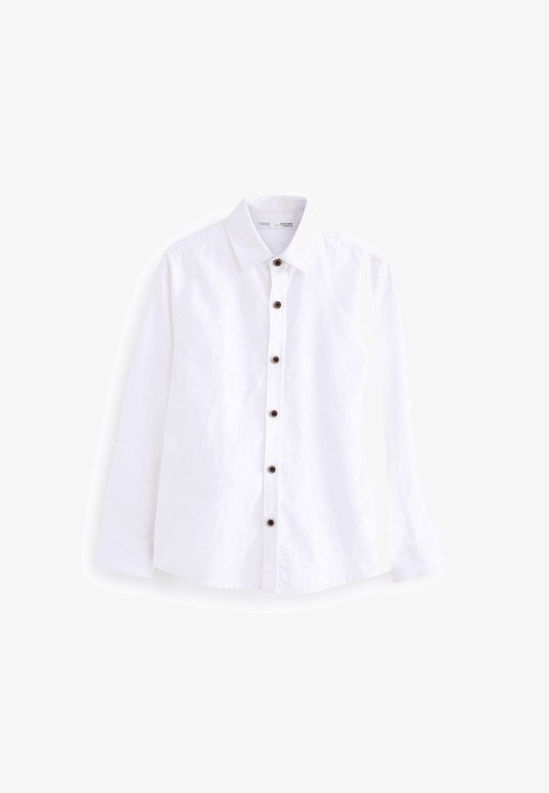 Next LONG SLEEVE LINEN BLEND SHIRT - Pluus - white