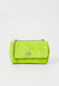 KIRA DIAMOND QUIL MINI FLAP BAG - Schoudertas - bitter lime