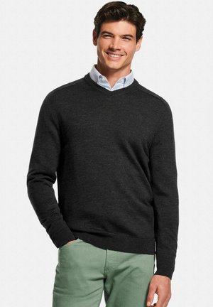 THE MERINO V-NECK - Pullover - Storms