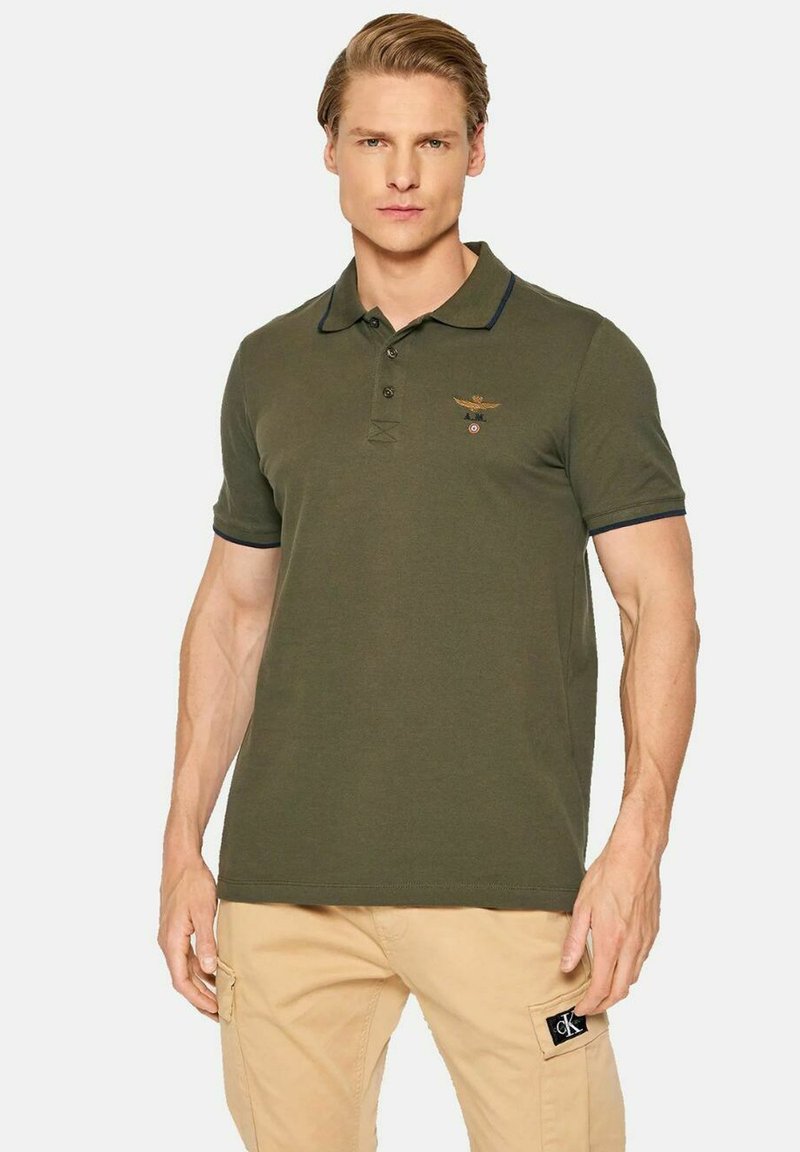 polo lacoste verde militare