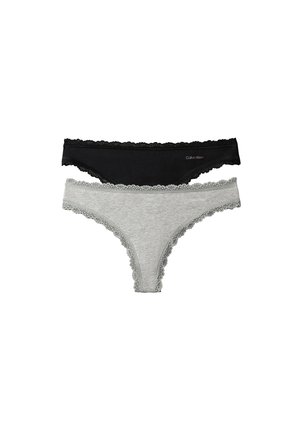 Calvin Klein Underwear, 2 PACK - Τάνγκα - black/grey heather