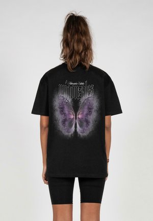 HEAVY-FROSTED WINGS - Print T-shirt - black
