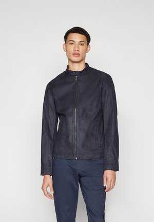 JJEDYLAN JACKET - Imitert skinnjakke - jet black