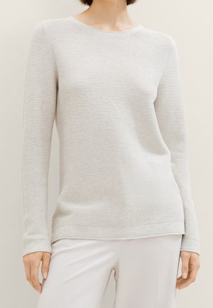 Strickpullover - mottled grey