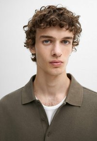 Massimo Dutti SHORT SLEEVE - Polo shirt - green